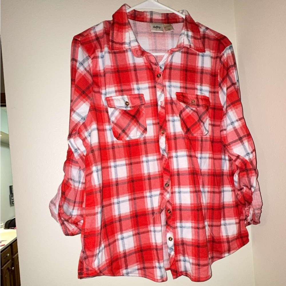 Plaid top